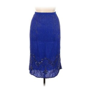 Vintage Blue Midi Skirt
